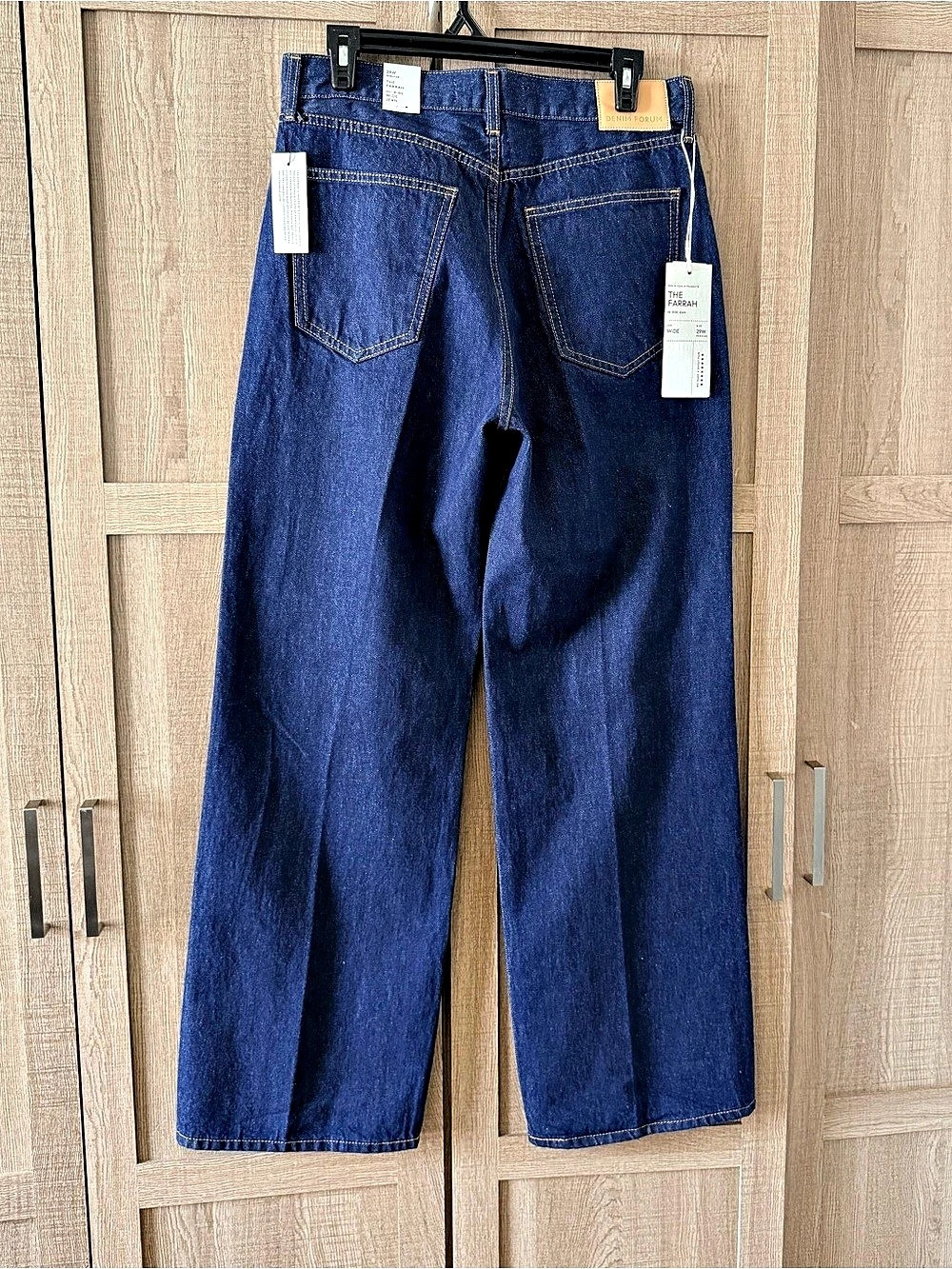 Aritzia Denim Forum The Farrah Hi-Rise Wide Leg Jeans in Blue Waist 29 NWT - Picture 6 of 14